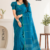 Peacock Blue  Handloom Cotton Saree BC3619