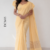 Butter Cream  Handloom Cotton Saree DC3655