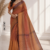 Copper Brown Handloom Cotton  Saree DC3787