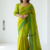 Lime Green Handloom Cotton Saree DC3789