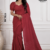 Red Handloom Cotton Saree DC3833