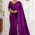Magenta-Purple  Handloom Cotton Saree DC3875