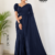Navy Blue Handloom Cotton Saree DC3896