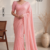 Pastel Blush Pink Handloom Cotton Saree DC3912