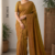 Golden Mustard Brown  Handloom Cotton Saree DC3922