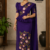 Purple Embroidery Cotton Saree EMC2249