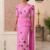 Pink Embroidery Cotton Saree EMC2255