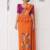 Orange Embroidery Cotton Saree EMC2260