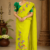 Lime Green Embroidery Cotton Saree EMC2262