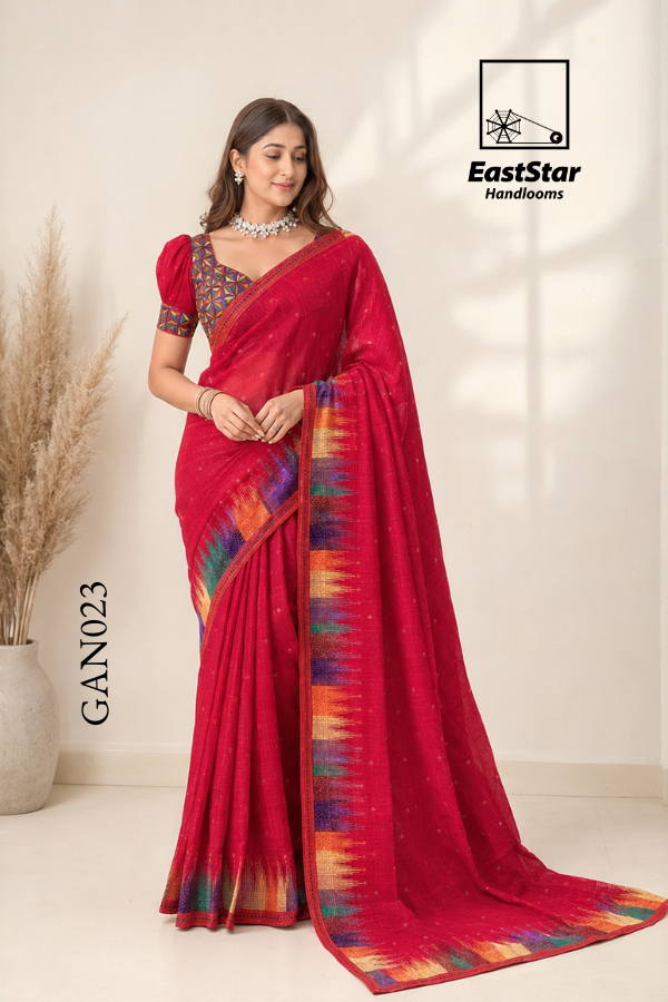 Red Indian Saree GAN023 Red Indian Saree GAN023