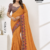 Mustard-Yellow  Indian  Saree GAN024