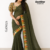 Olive Green  Indian Saree  GAN025