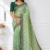 Green  Indian Saree GAN069