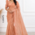 Soft Peach  Indian Wedding  Saree GAN076