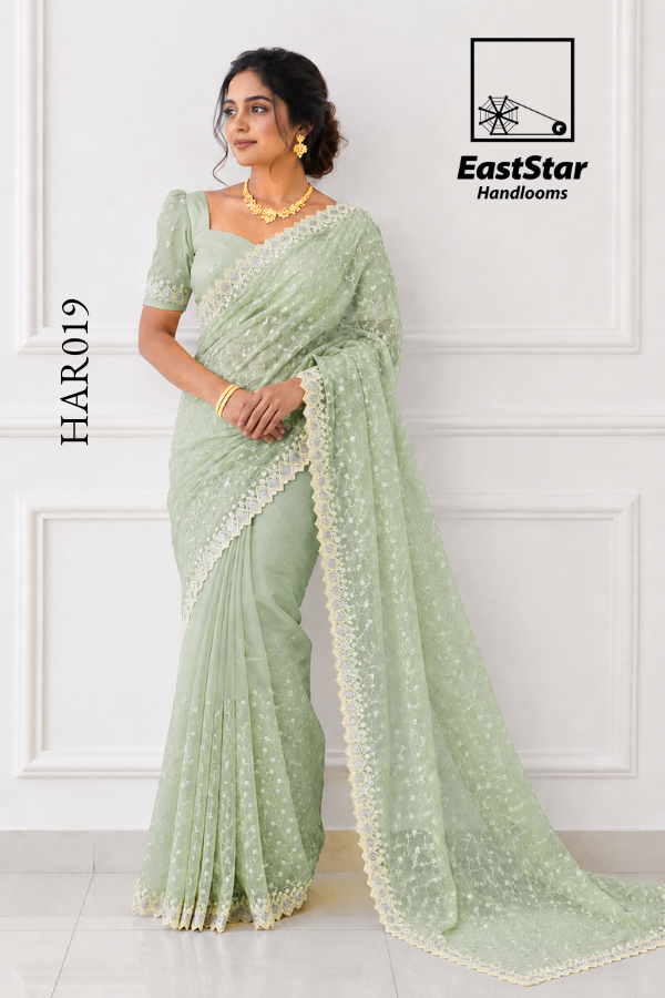 Sage Green Indian Wedding Saree HAR019 Sage Green Indian Wedding Saree HAR019