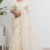 Off-White Indian Wedding Saree HAR057
