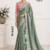 Soft Pastel Sage Green Indian Wedding Saree HAR103