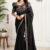 Black Indian Wedding Saree HAR105