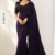 Deep Royal Purple  Indian Wedding Saree HAR118