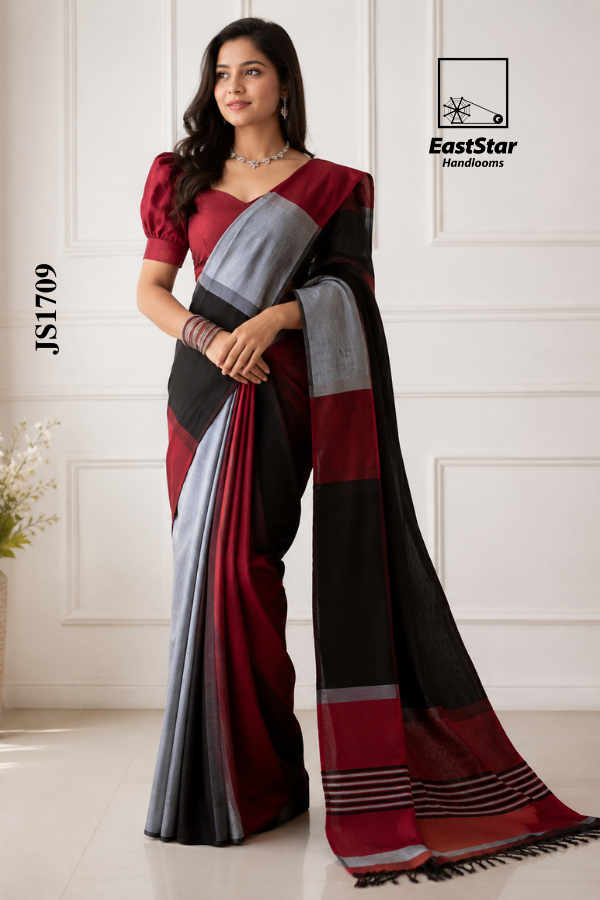 Colour Full Handloom Silk Saree JS1709 Colour Full Handloom Silk Saree JS1709