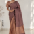 Mocha Brown Handloom Silk Saree JS2362