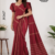 Maroon Handloom  Silk Saree JS2427