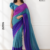 Teal Blue  Handloom Silk  Saree JS3956