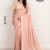 Soft Peach-Pink Handloom  Silk Saree JS3992