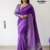 Purple Handloom Silk Saree JS4479