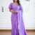 Light Lavender Purple Handloom Silk Saree JS4531