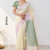 Ivory Cream Handloom Silk Saree JS4564