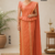 Burnt Orange Handloom Silk  Saree JS4570