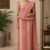 Dusty Rose-Pink Handloom Silk  Saree JS4591