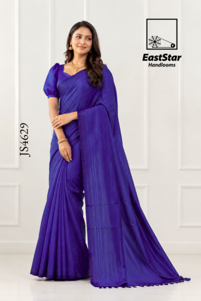 Purple Handloom Silk Saree JS4629