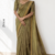 olive Gold  Handloom Silk Saree JS4634