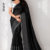 Black Handloom Silk Saree JS4639