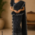 Black Handloom Silk Saree JS4640