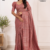 Dusty Rose Pink Handloom Silk Saree JS4661