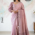 Dusty Rose Pink  Handloom Silk Saree JS4662