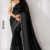 Black Handloom Silk Saree JS4684