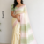 Soft Ivory Cream Handloom Silk Saree JS4699
