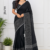 Black Handloom Silk Saree JS4701