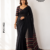Black Handloom Cotton Saree PUC1022