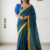 Teal Blue Handloom Cotton Saree PUC1033