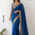 Blue  Handloom Cotton Saree PUC1037